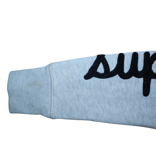 Superdry Women Grey Full Zip Hoodie Fleece Lined Size S