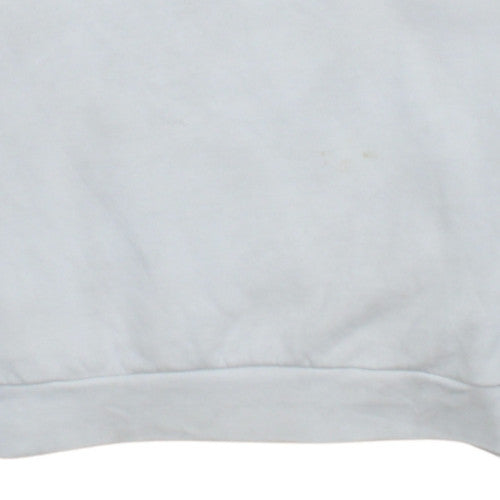 Adidas Mens White Crew Neck Sweatshirt M Classic 3 Stripe Style