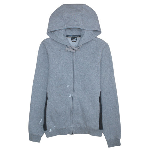 Emporio Armani EA7 Men's Grey Full Zip Hoodie Size S