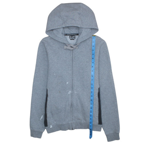 Emporio Armani EA7 Men's Grey Full Zip Hoodie Size S