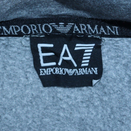 Emporio Armani EA7 Men's Grey Full Zip Hoodie Size S