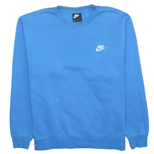 Nike Men's Blue Crew Neck Pullover Sweatshirt L Sports Fleece