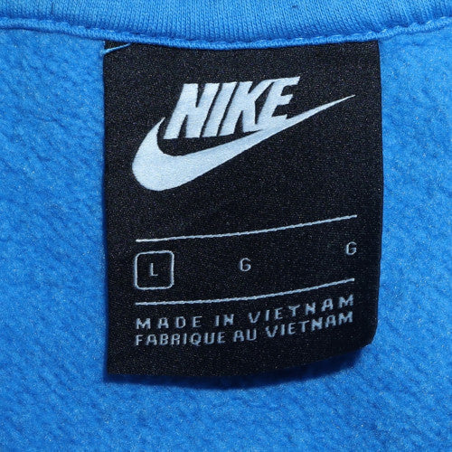 Nike Men's Blue Crew Neck Pullover Sweatshirt L Sports Fleece