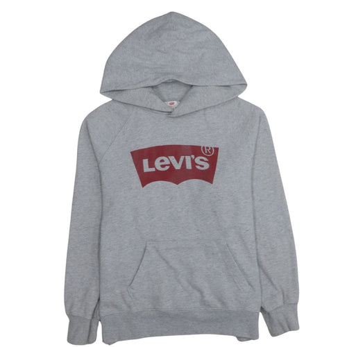 Levi's Men's Grey Pullover Hoodie M Classic Logo Sweatshirt