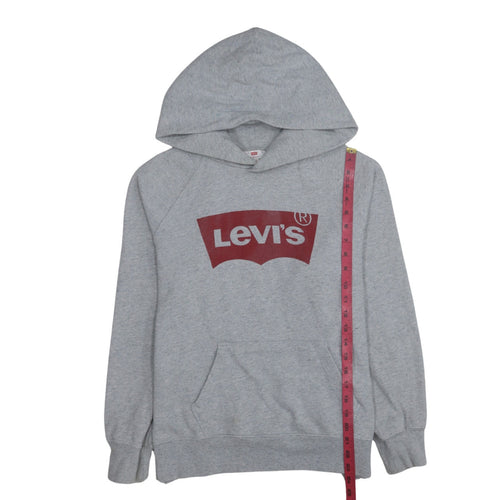 Levi's Men's Grey Pullover Hoodie M Classic Logo Sweatshirt