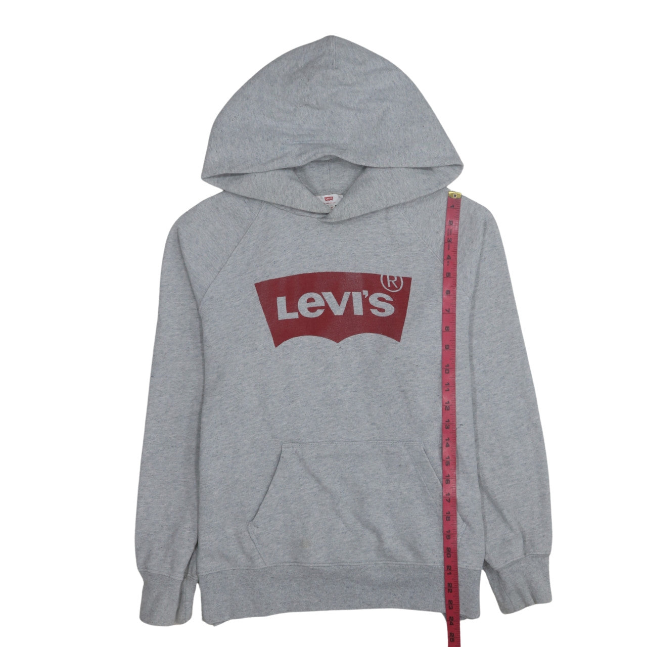 Levi's Men's Grey Pullover Hoodie M Classic Logo Sweatshirt