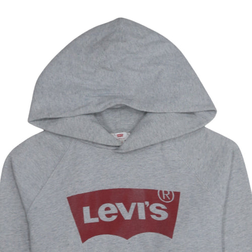 Levi's Men's Grey Pullover Hoodie M Classic Logo Sweatshirt