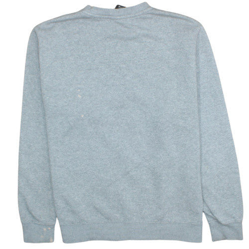 Nike Men's Grey Crew Neck Sweatshirt L Classic Fleece Pullover