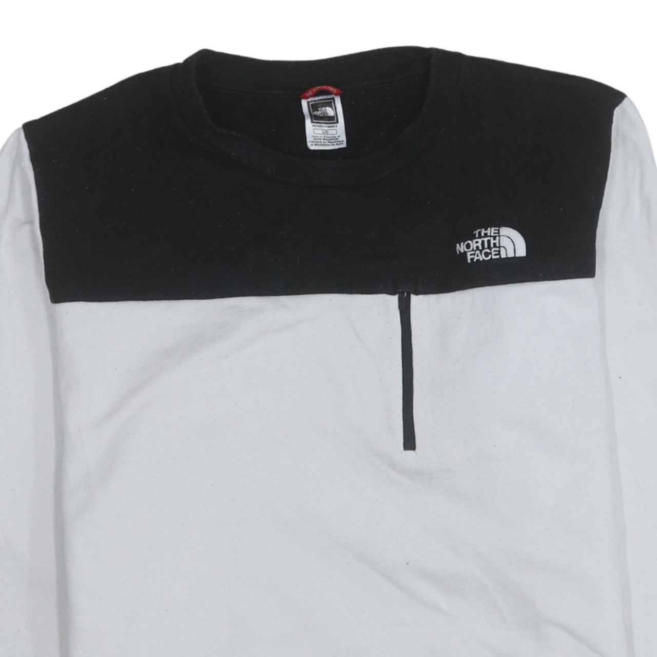 The North Face Men's White Black Pullover Sweatshirt L Outdoor