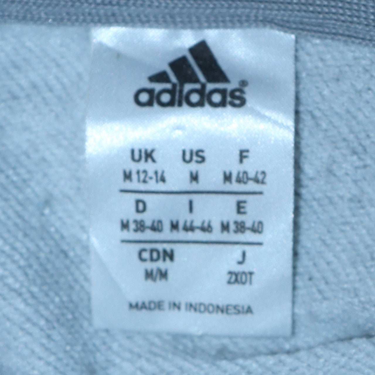Adidas Womens Grey & Navy Full Zip Hoodie Size 12-14 M