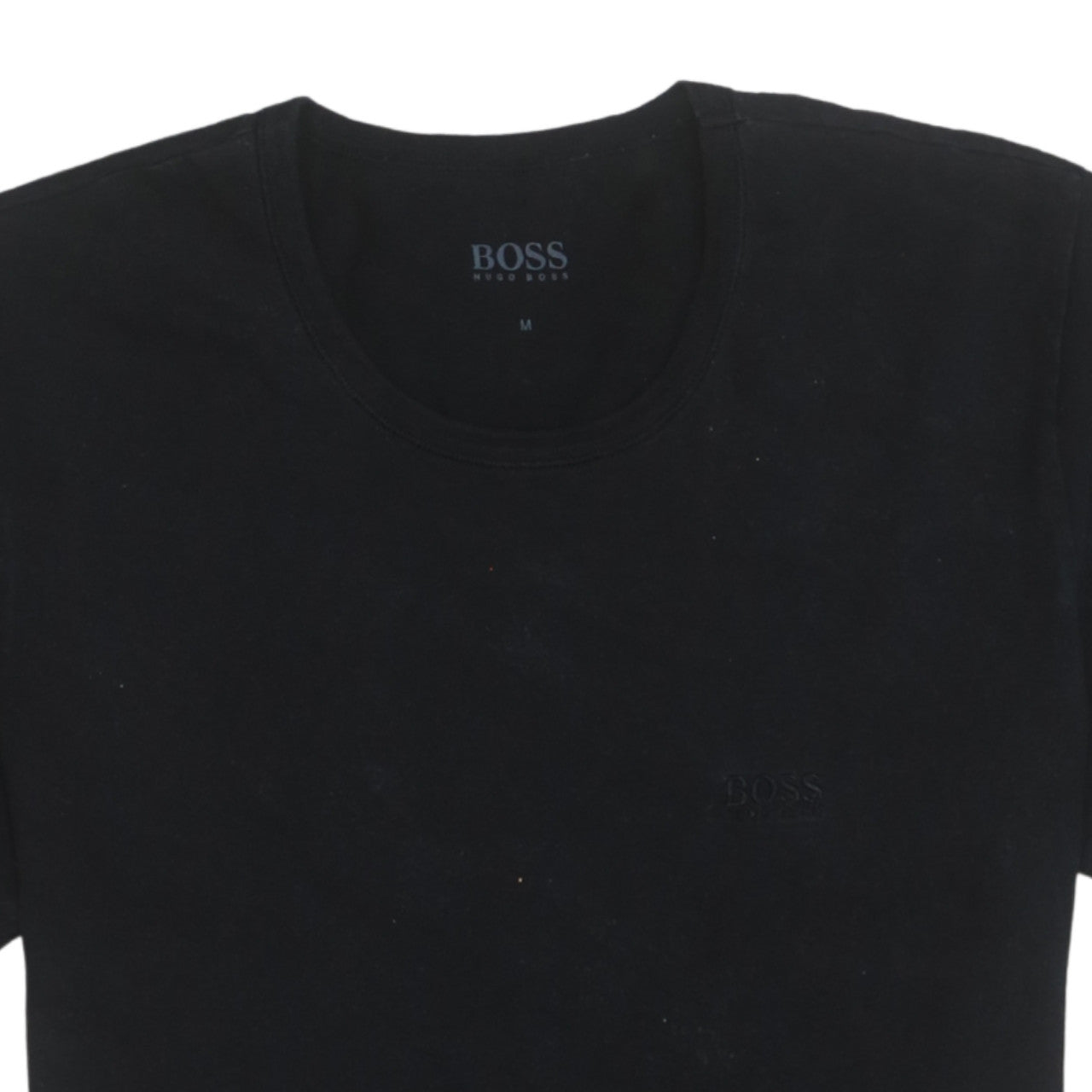 Hugo Boss Men's Black Crew Neck Cotton T-Shirt Size M