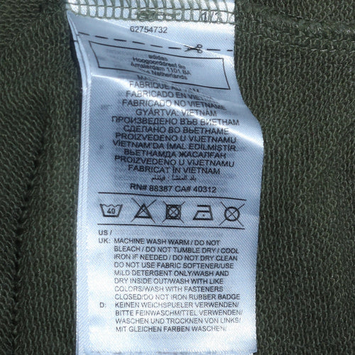 Adidas Women’s Green 1/2 Zip Pullover Sweatshirt UK 10