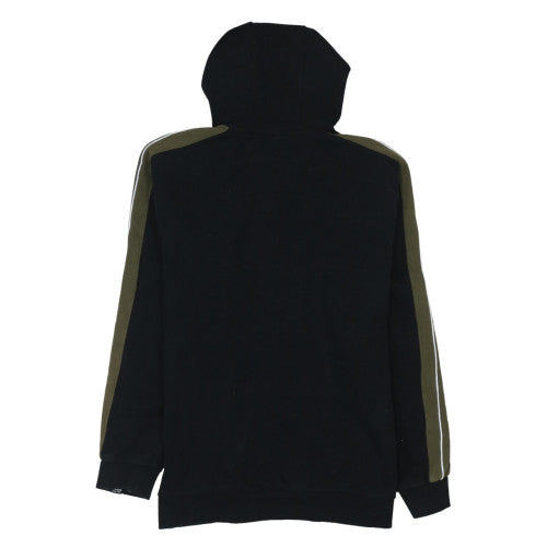 Ellesse Men Black Pullover Hoodie L Logo Fleece Sweatshirt