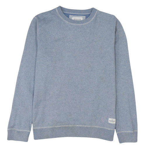 Quiksilver Mens Blue Cotton Blend Crew Neck Jumper Size L
