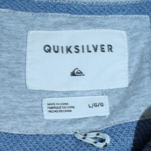 Quiksilver Mens Blue Cotton Blend Crew Neck Jumper Size L