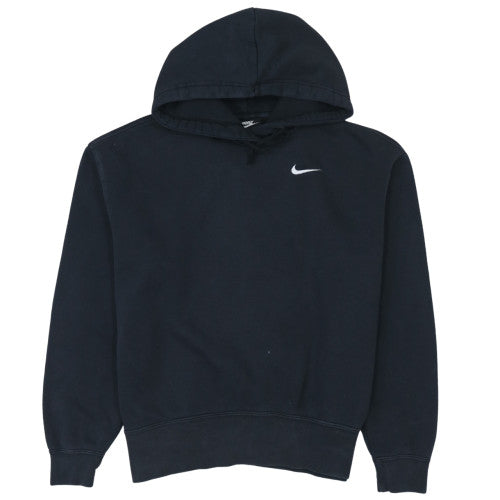 Nike Women’s Black Pullover Hoodie Small Cotton Blend Logo Sweatshirt