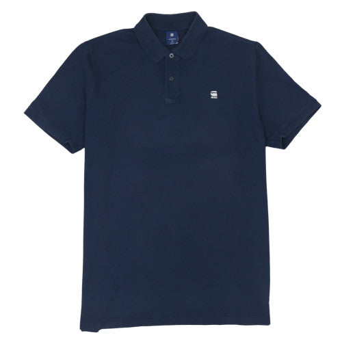 G-Star RAW Men's Blue XL Dunda Polo Shirt Short Sleeve Cotton