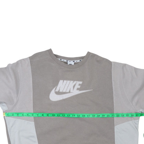 Nike Womens Beige Crew Neck Pullover Sweatshirt XL