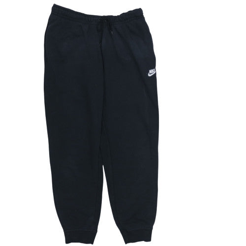 Nike Men's Black Fleece Sweatpants L Regular Fit Elastic Waist