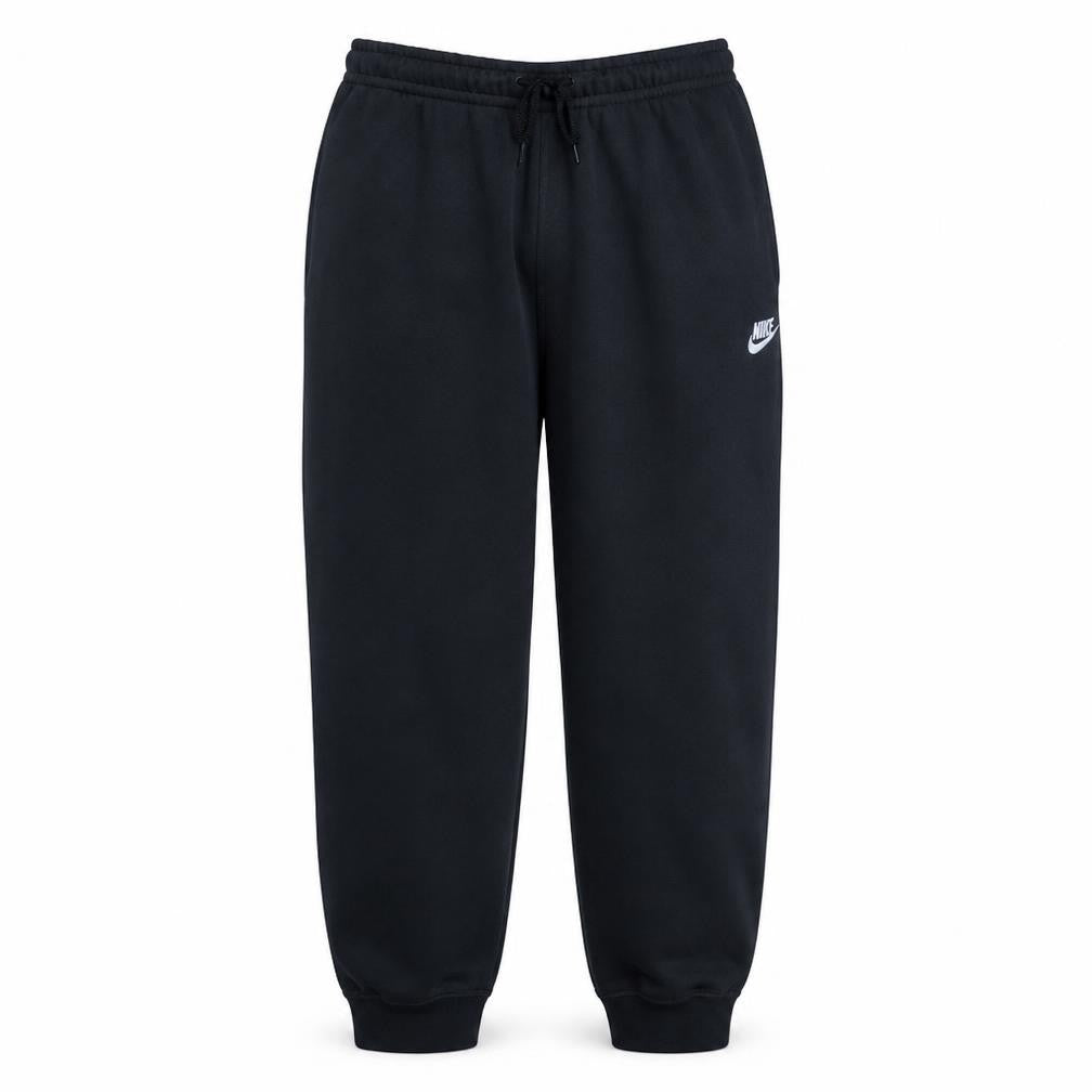 Nike Men's Black Fleece Sweatpants L Regular Fit Elastic Waist