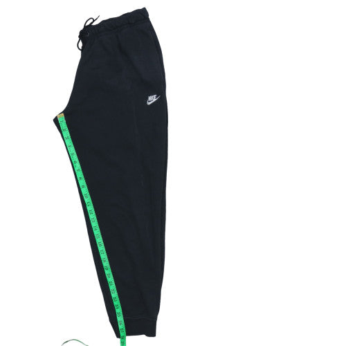 Nike Men's Black Fleece Sweatpants L Regular Fit Elastic Waist