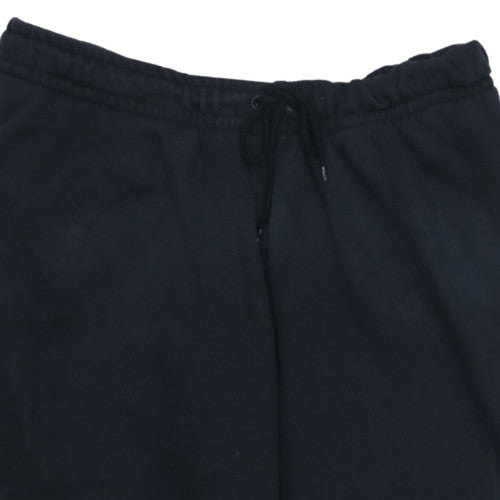 Nike Men's Black Fleece Sweatpants L Regular Fit Elastic Waist