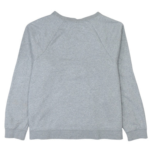 Nike Women's Grey Crew Neck Pullover Sweatshirt 1X Cotton Blend