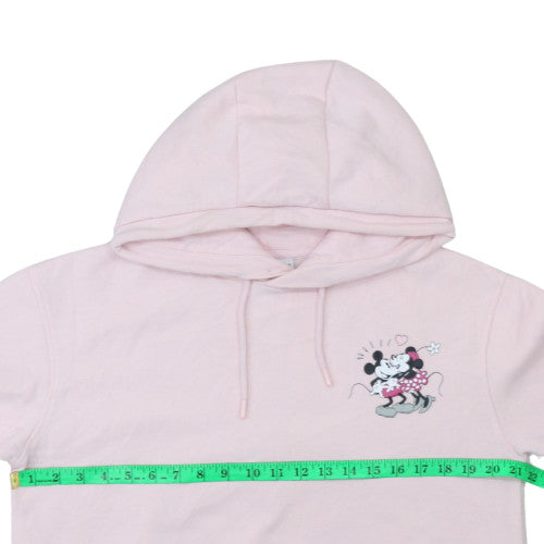 Primark Disney Women's Pink Pullover Hoodie Small Minnie Mouse Print