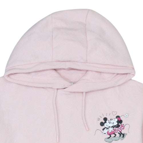 Primark Disney Women's Pink Pullover Hoodie Small Minnie Mouse Print