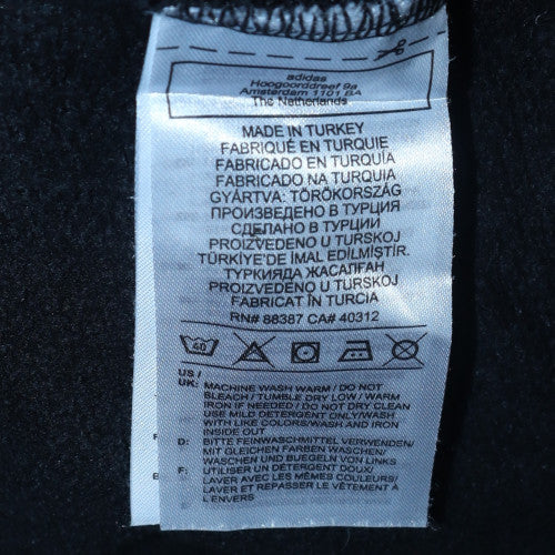 Adidas Women Black XS Pullover Sweatshirt Crew Neck Logo Cotton Blend