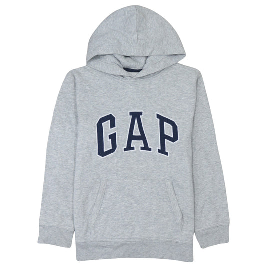 Front view of Gap Kids boys’ grey pullover hoodie xxl (14-16) cotton blend