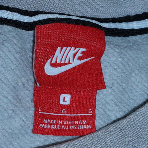 Nike Women’s Grey Air Logo Pullover Sweatshirt Size L