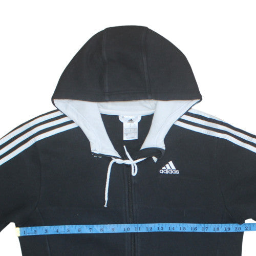 Adidas Men's Black Full Zip Hoodie Small Regular Fit Sportswear