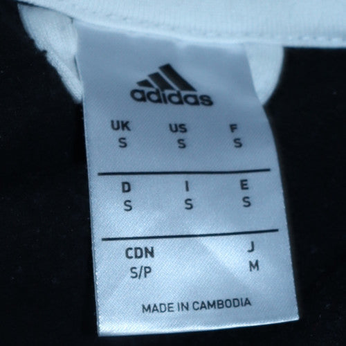 Adidas Men's Black Full Zip Hoodie Small Regular Fit Sportswear