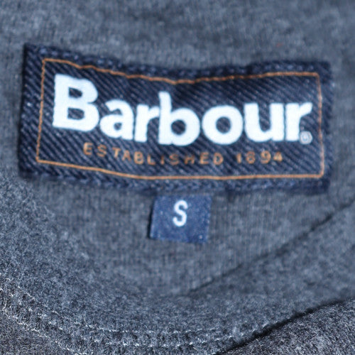 Barbour Men's Grey Cotton Crew Neck Pullover Sweatshirt Size S