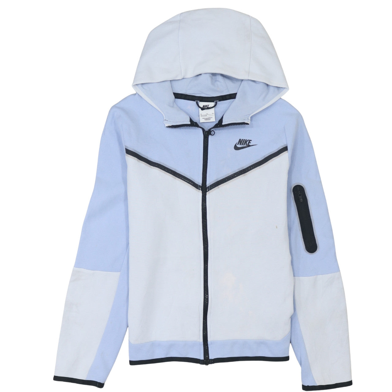 Nike Girls Blue Colourblock Full Zip Hoodie XL