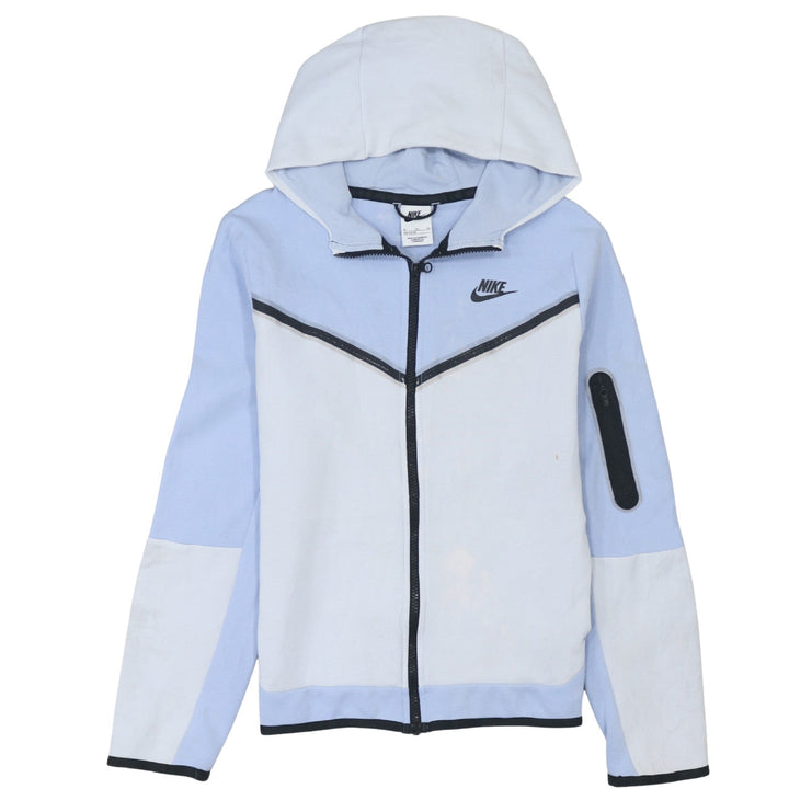 Nike Girls Blue Colourblock Full Zip Hoodie XL