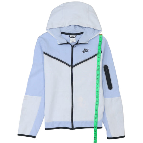 Nike Girls Blue Colourblock Full Zip Hoodie XL
