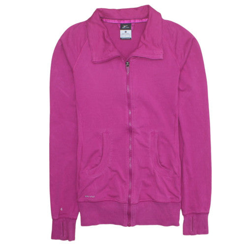 Nike Women's Pink Dri-FIT Full Zip Sweatshirt Size S