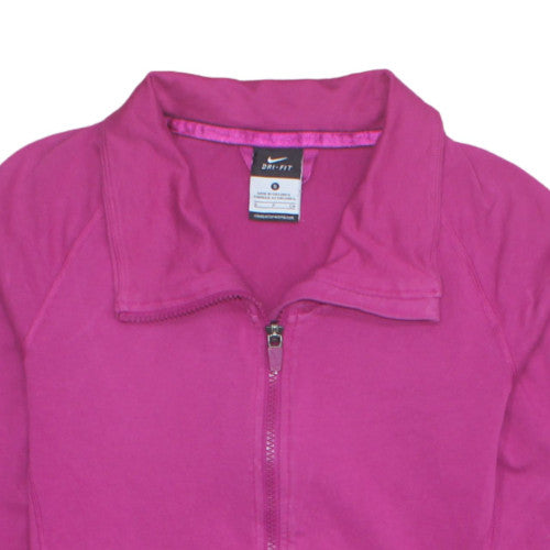Nike Women's Pink Dri-FIT Full Zip Sweatshirt Size S