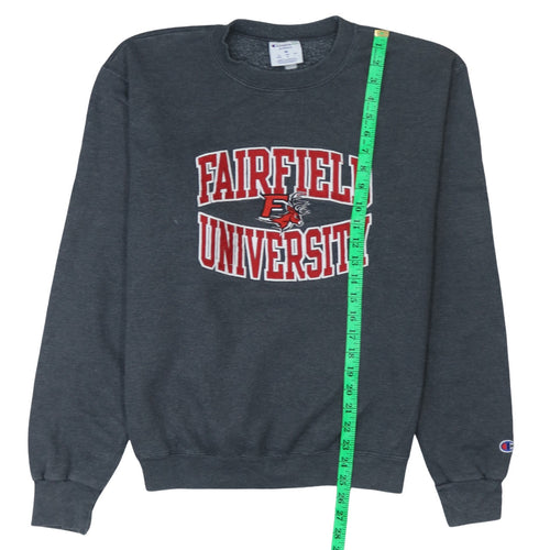 Champion Fairfield University Grey Sweatshirt Womens M Pullover Crew Neck