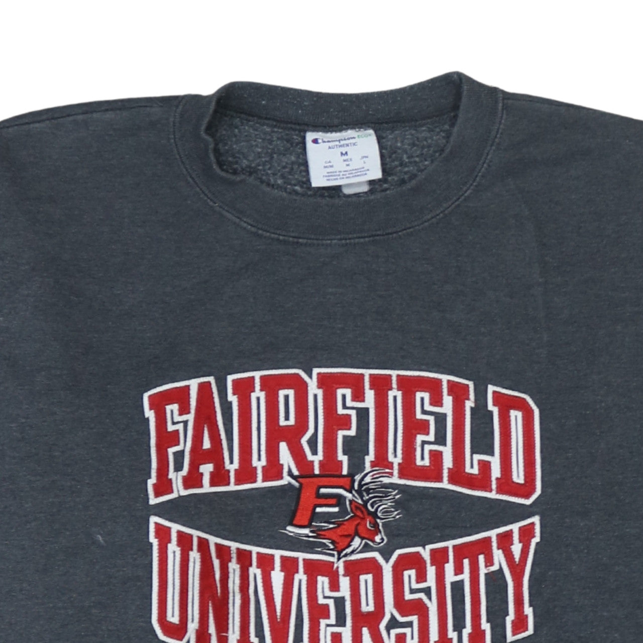 Champion Fairfield University Grey Sweatshirt Womens M Pullover Crew Neck
