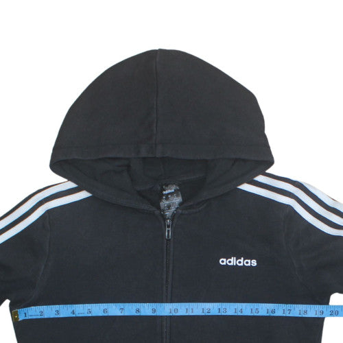 Adidas Women’s Black Full Zip Hoodie S - Classic Hooded Sweatshirt