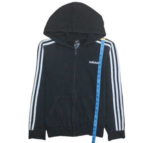Adidas Women’s Black Full Zip Hoodie S - Classic Hooded Sweatshirt