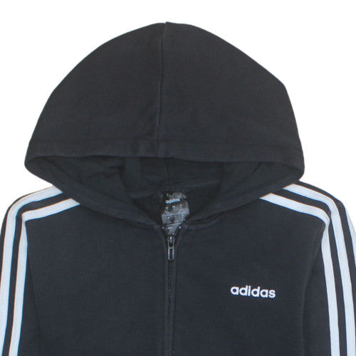 Adidas Women’s Black Full Zip Hoodie S - Classic Hooded Sweatshirt