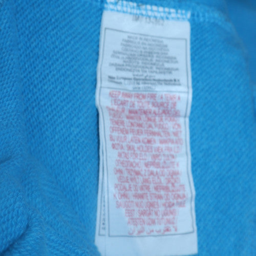 Nike Womens Blue Pullover Hoodie XL Cotton Blend Logo Sweatshirt