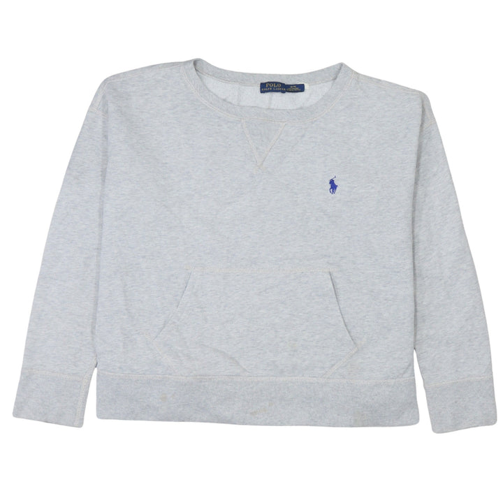 Nike Women's Grey Crew Neck Pullover Sweatshirt Small