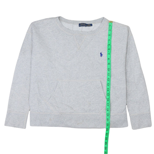 Nike Women's Grey Crew Neck Pullover Sweatshirt Small
