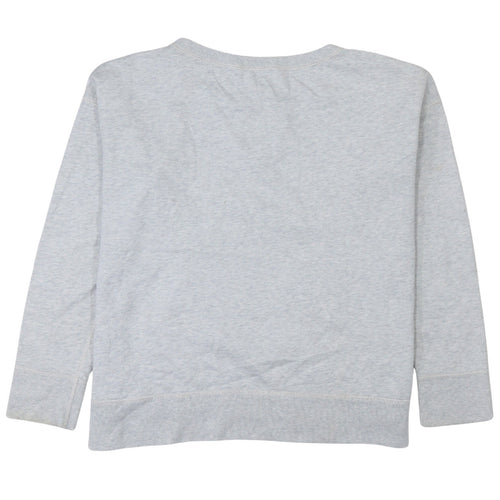 Nike Women's Grey Crew Neck Pullover Sweatshirt Small