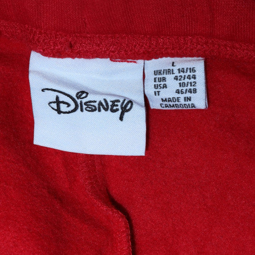 Disney Women's Red Mickey Mouse Jogger Trousers Size L